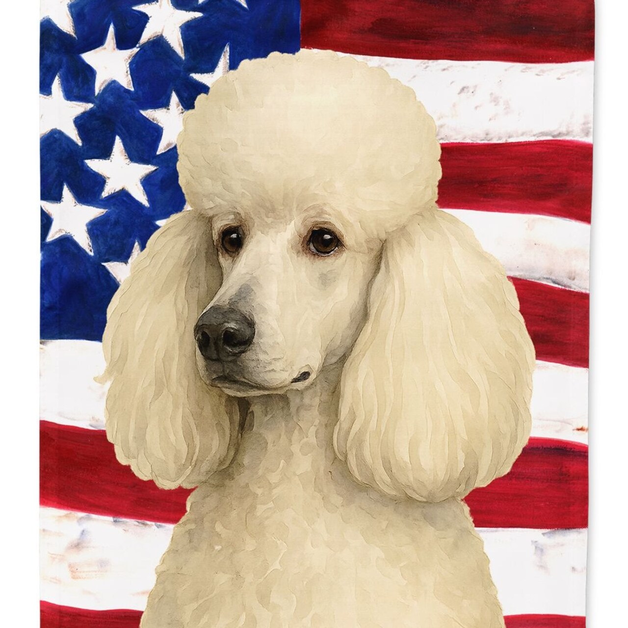 Edge Collections - 28" X 40" - White - Standard Poodle Large Porch Sleeveative - 1 Piece